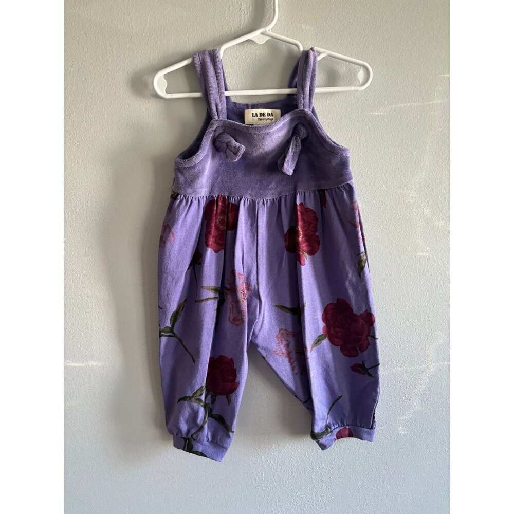La De Da floral bubble romper 12M